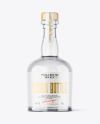 Clear Glass Vodka Bottle Mockup