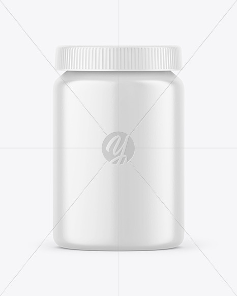 Ceramic Pills Bottle Mockup