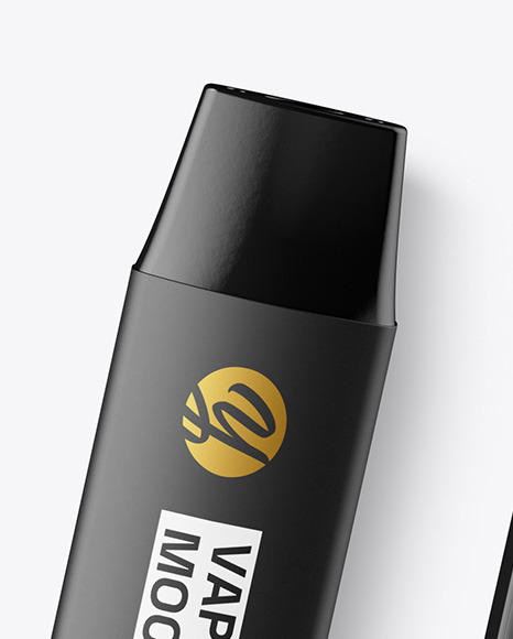 Vape Device with Box Mockup