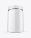 Ceramic Pills Bottle Mockup