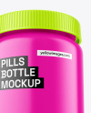 Ceramic Pills Bottle Mockup