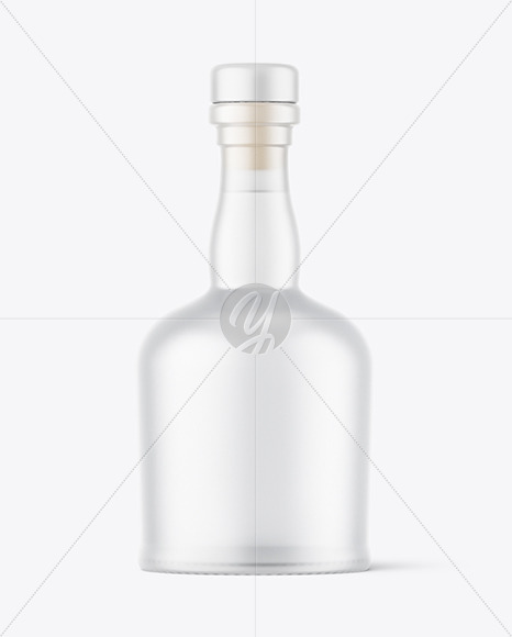 Frosted Glass Vodka Bottle Mockup