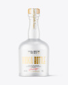 Frosted Glass Vodka Bottle Mockup