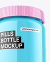 Glossy Pills Bottle Mockup