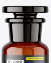 50ml Apothecary Amber Glass Bottle Mockup