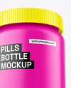 Matte Pills Bottle Mockup