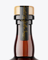 Amber Glass Bottle Mockup