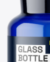 50ml Apothecary Blue Glass Bottle Mockup