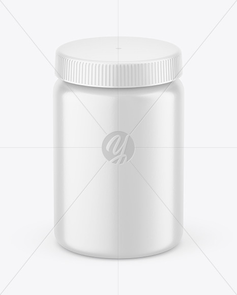 Ceramic Pills Bottle Mockup