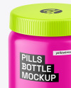 Ceramic Pills Bottle Mockup