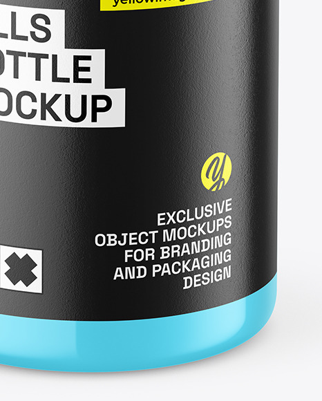 Glossy Pills Bottle Mockup