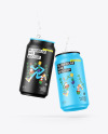 Two Matte Cans Mockup