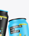 Two Matte Cans Mockup