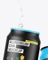Two Matte Cans Mockup