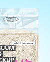 Transparent Vacuum Rice Package Mockup