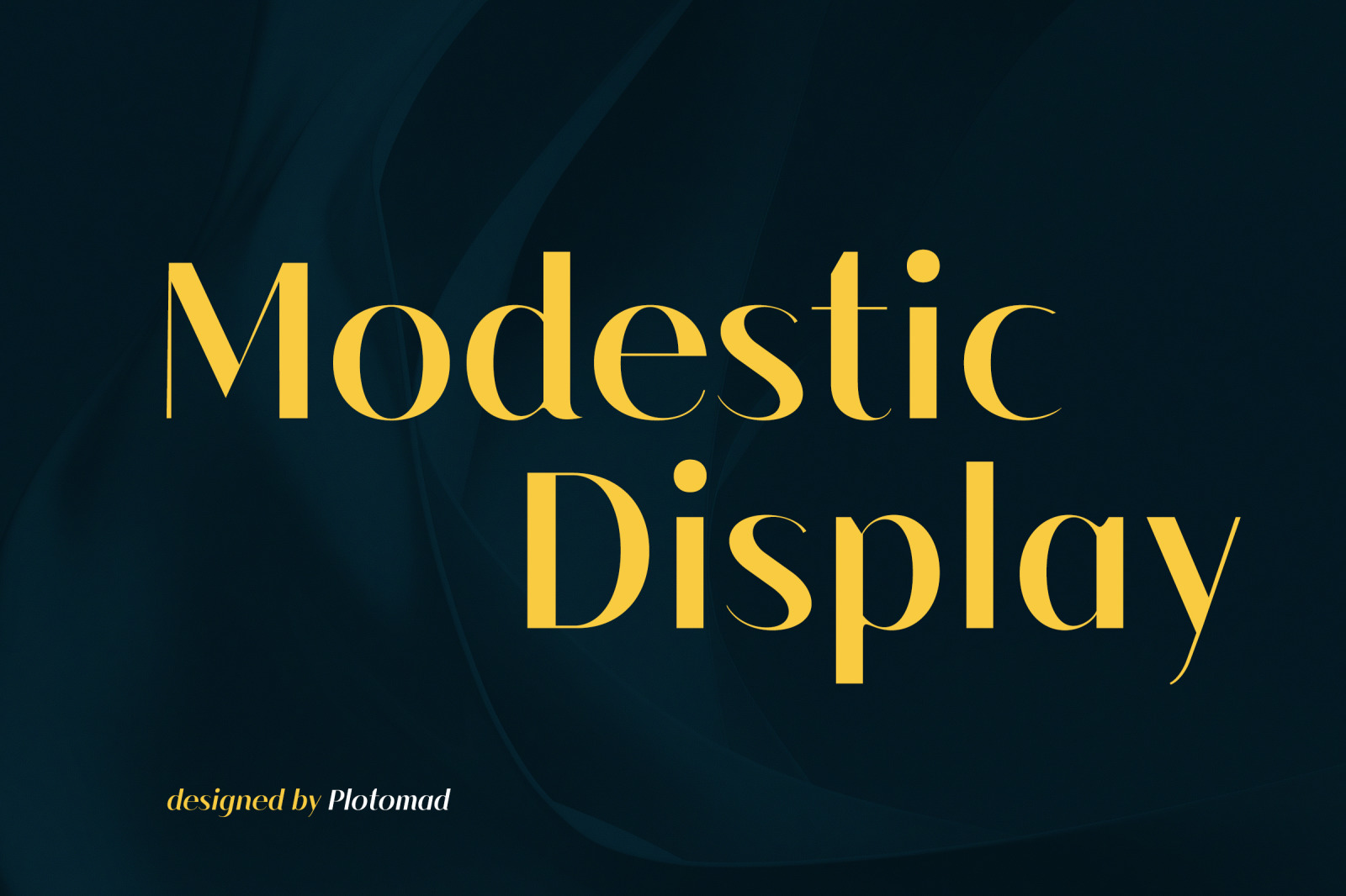 Modestic Display Font