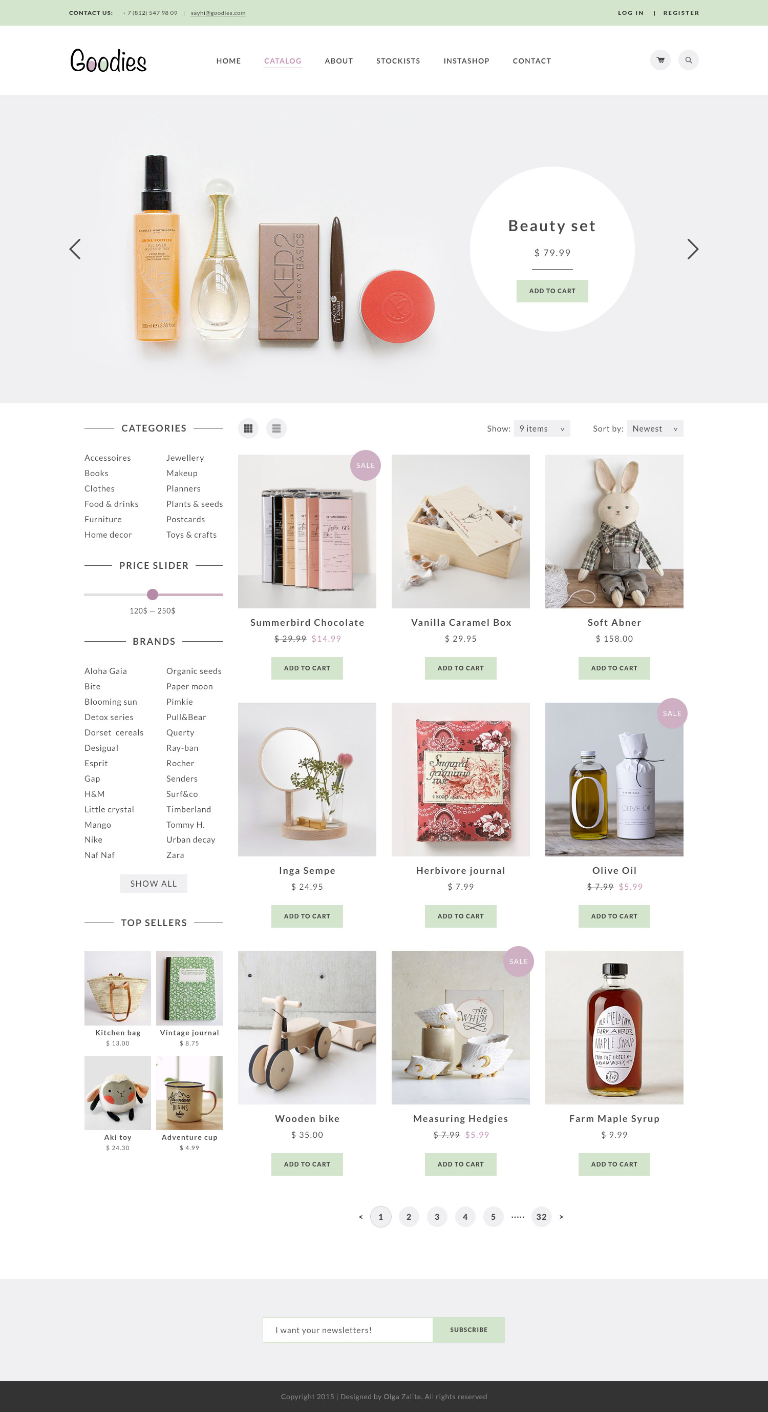 Goodies — elegant shop template