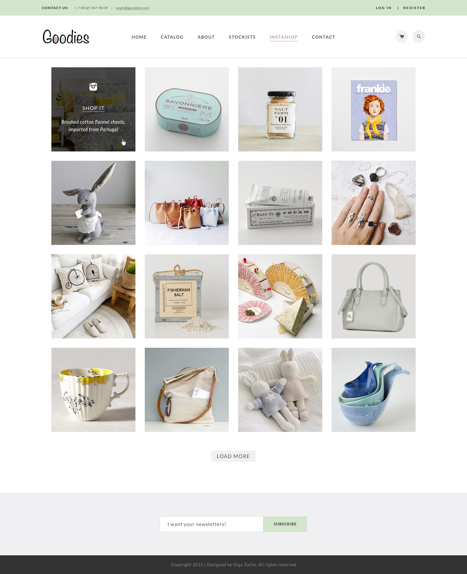 Goodies — elegant shop template