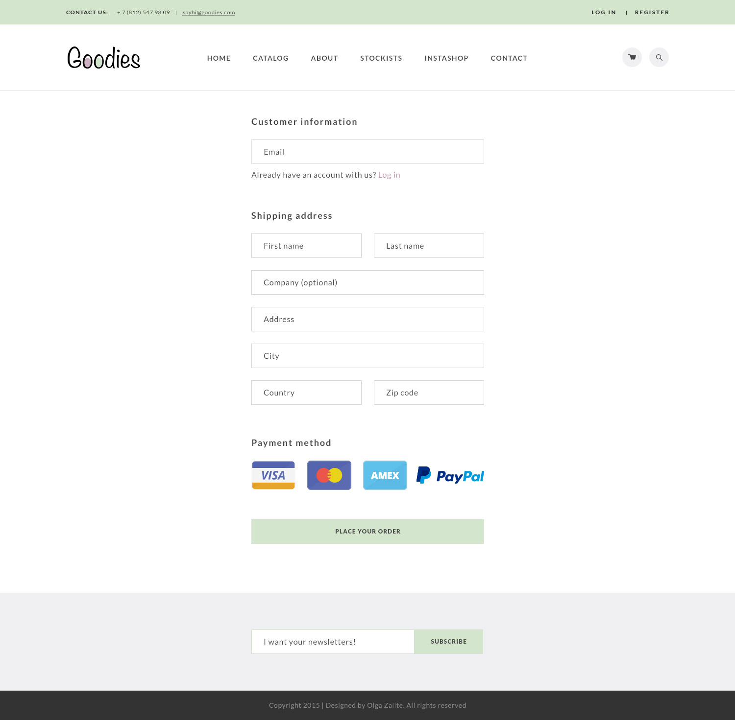 Goodies — elegant shop template Goodies — elegant shop template