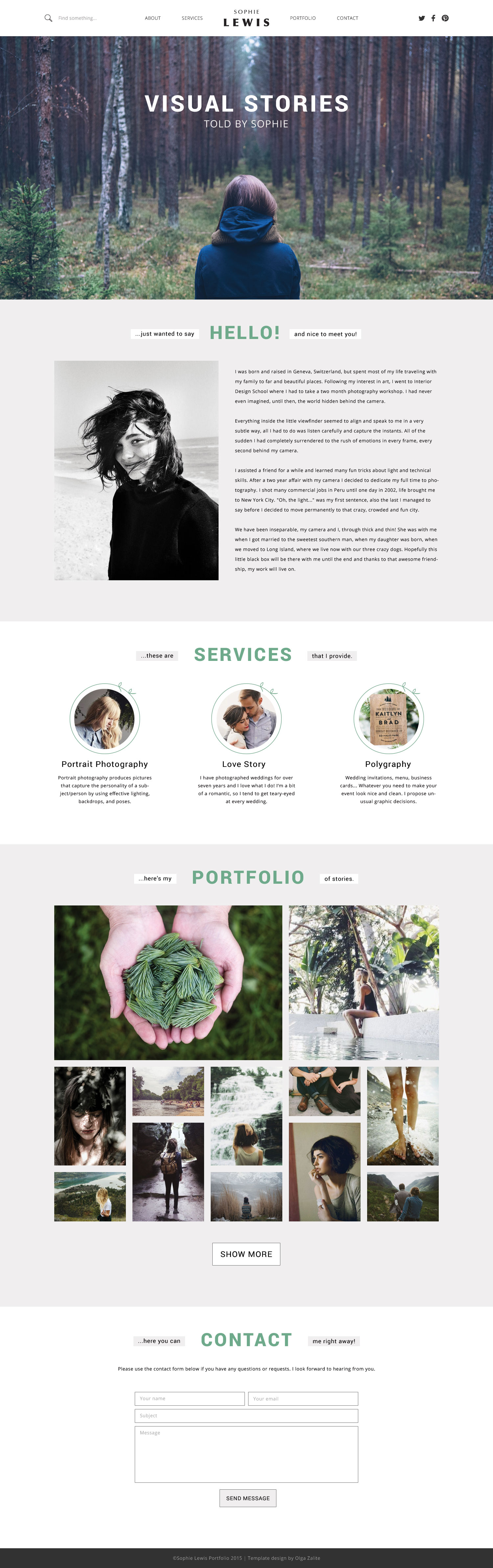 Sophie: simple portfolio template Sophie: simple portfolio template