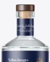 Clear Glass Gin Bottle Mockup