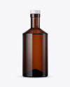 Amber Glass Bottle Mockup