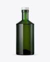 Green Glass Whisky Bottle Mockup