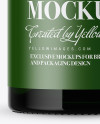 Green Glass Whisky Bottle Mockup