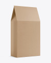 Kraft Paper Box Mockup - Half Side View