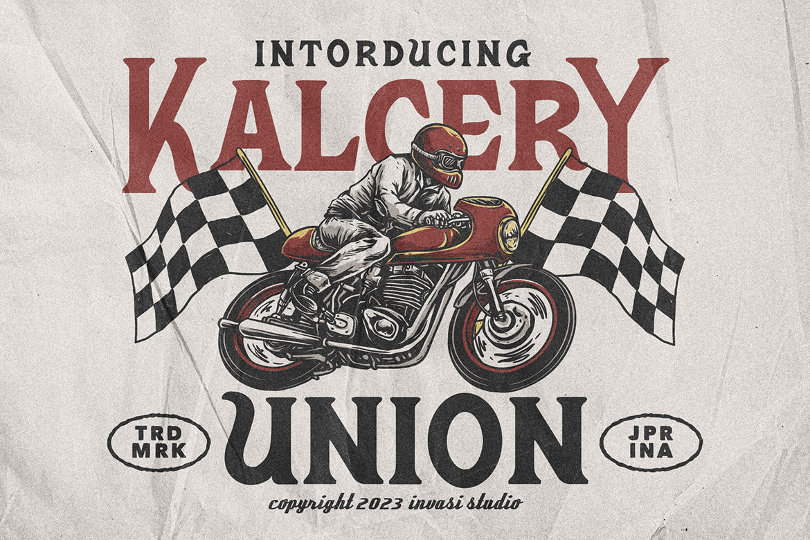 Kalcery Union - Vintage Display Font Kalcery Union - Vintage Display Font