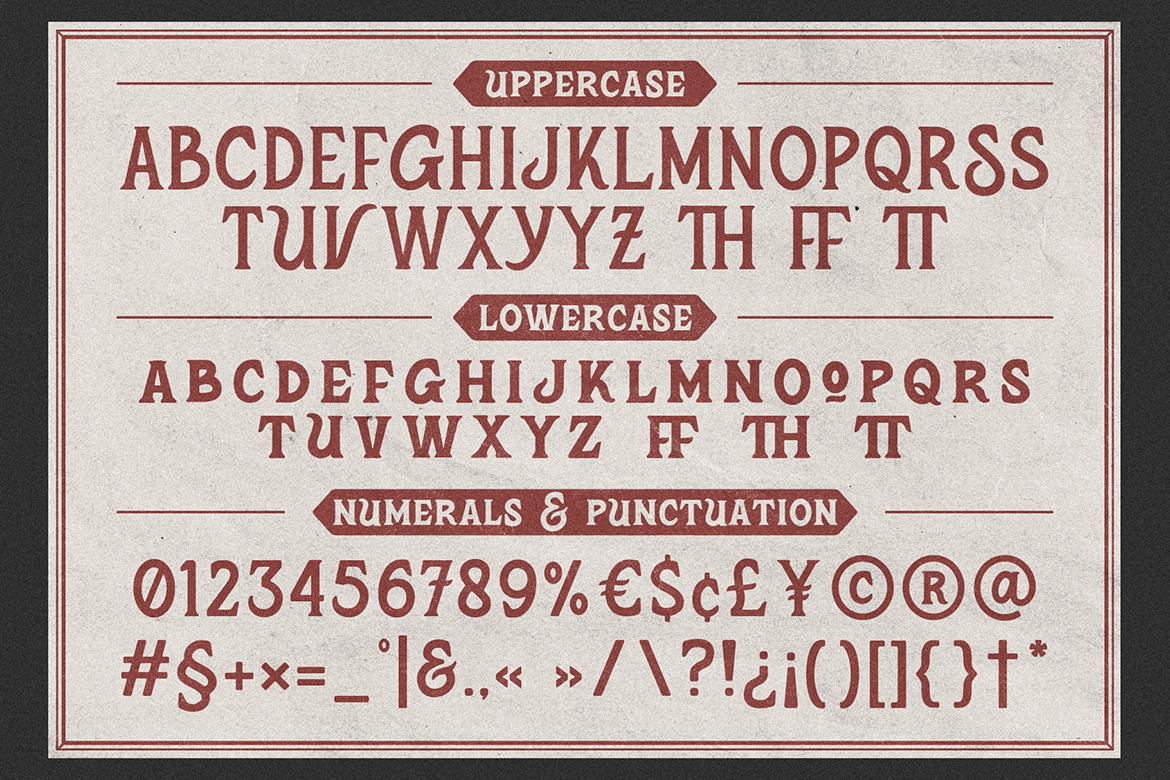 Kalcery Union - Vintage Display Font