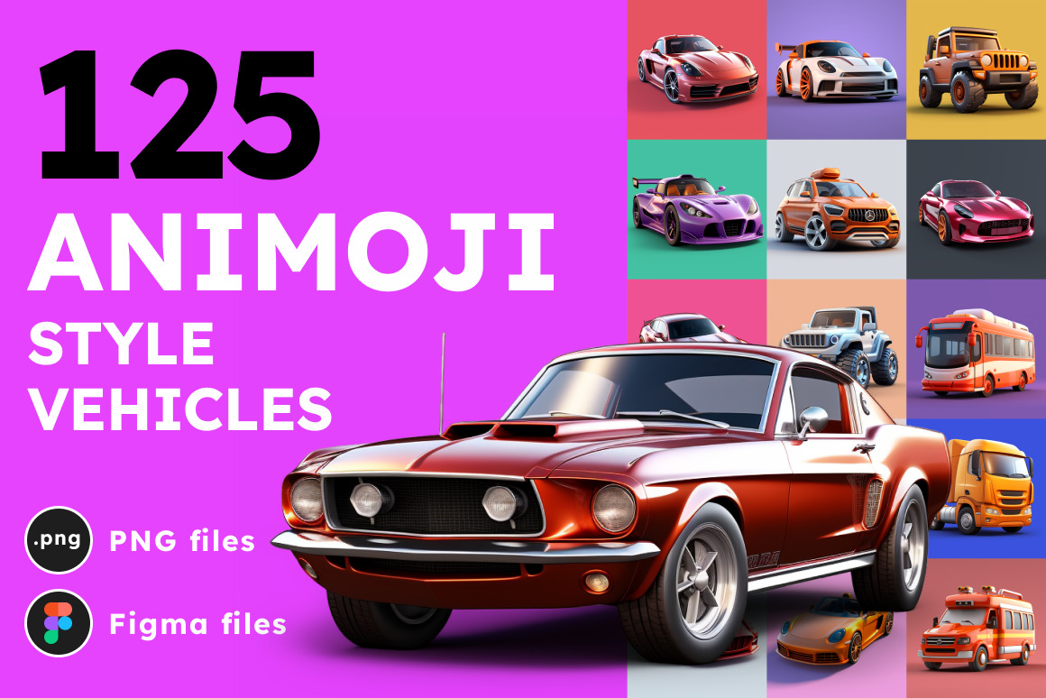 125 Animoji Style Avatars Vehicles 125 Animoji Style Avatars Vehicles