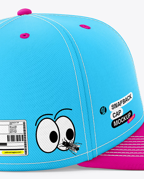 Snapback Cap Mockup - Side View