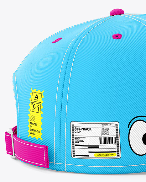 Snapback Cap Mockup - Side View