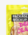 Package with Dried Orange Mockup