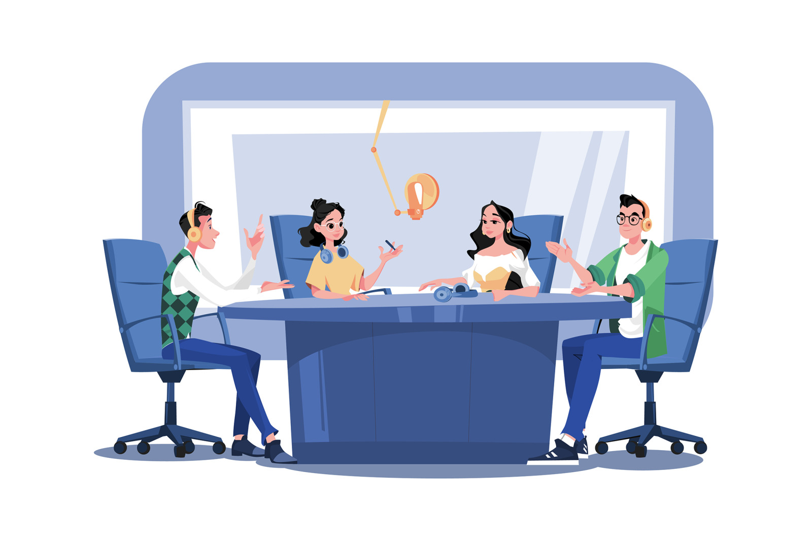 M536_Live Stream & Podcast Illustration Pack M536_Live Stream & Podcast Illustration Pack