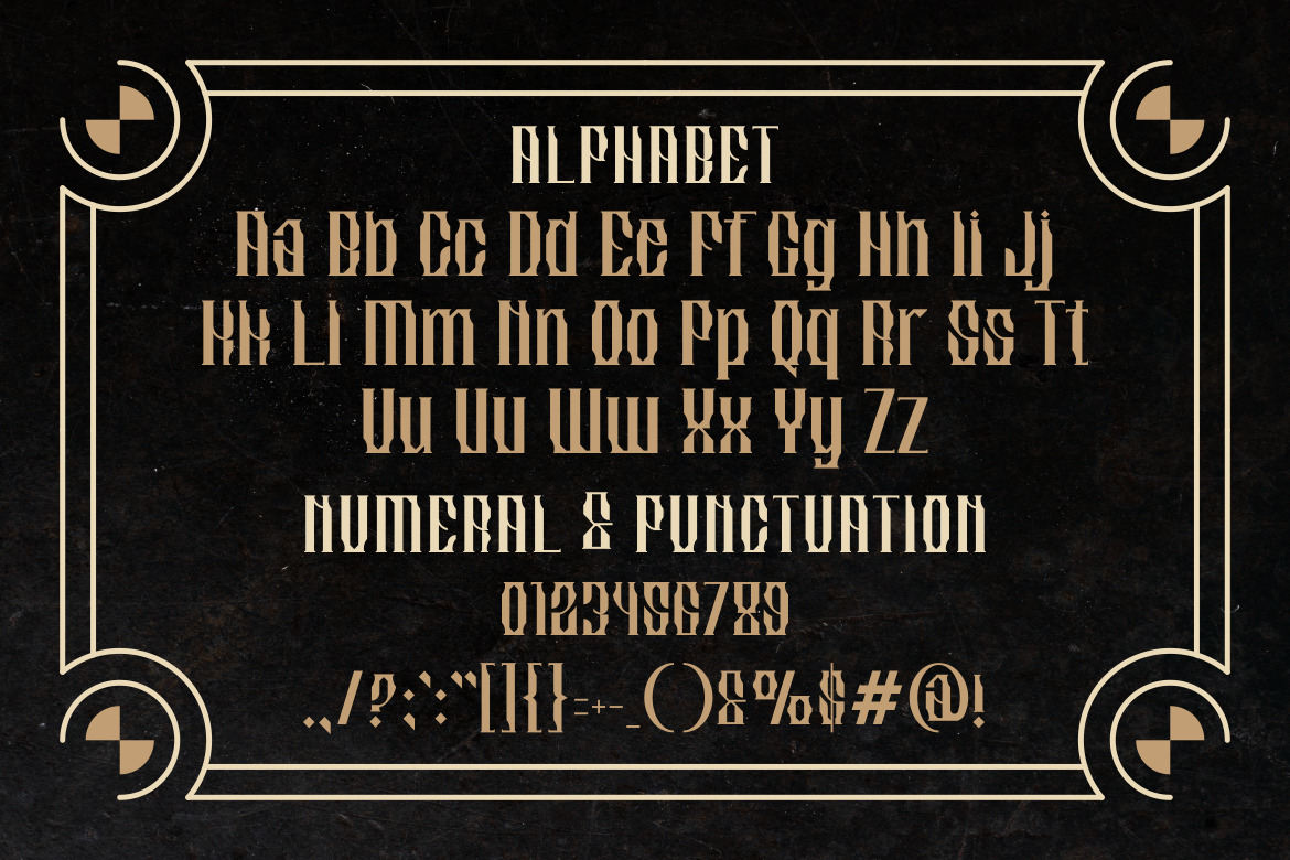 Crused Abaddon Font Crused Abaddon Font