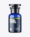100ml Apothecary Blue Glass Bottle Mockup