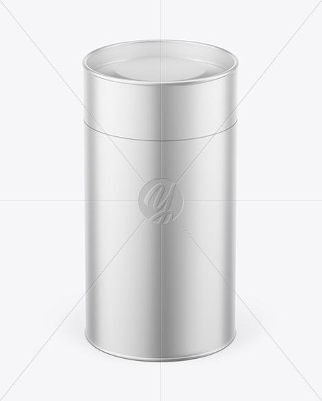 Matte Metallic Paper Tube Mockup