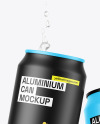 Two Matte Cans Mockup