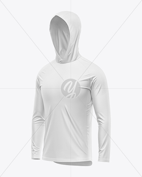 Hooded Raglan Jersey Mockup