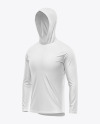 Hooded Raglan Jersey Mockup