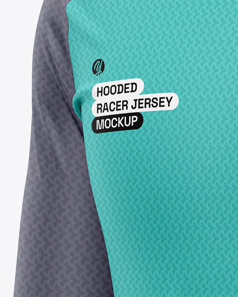 Hooded Raglan Jersey Mockup