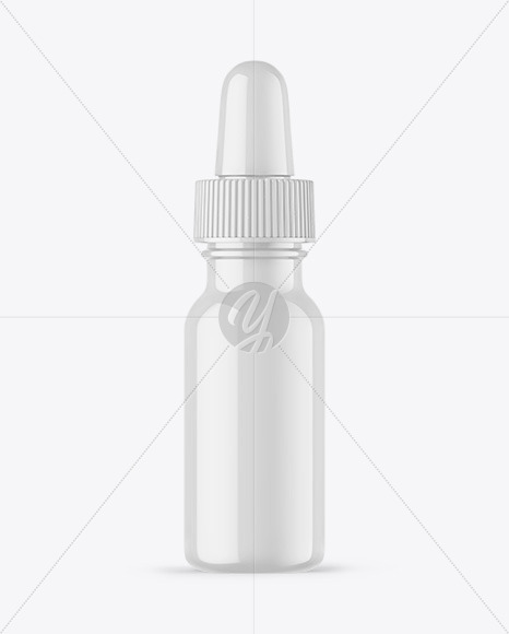 Glossy Dropper Bottle Mockup