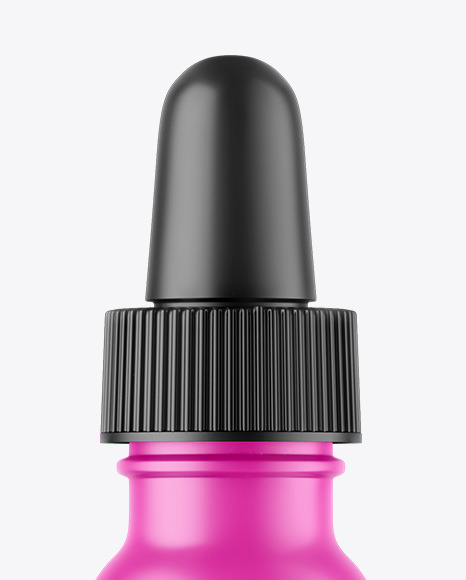 Matte Dropper Bottle Mockup