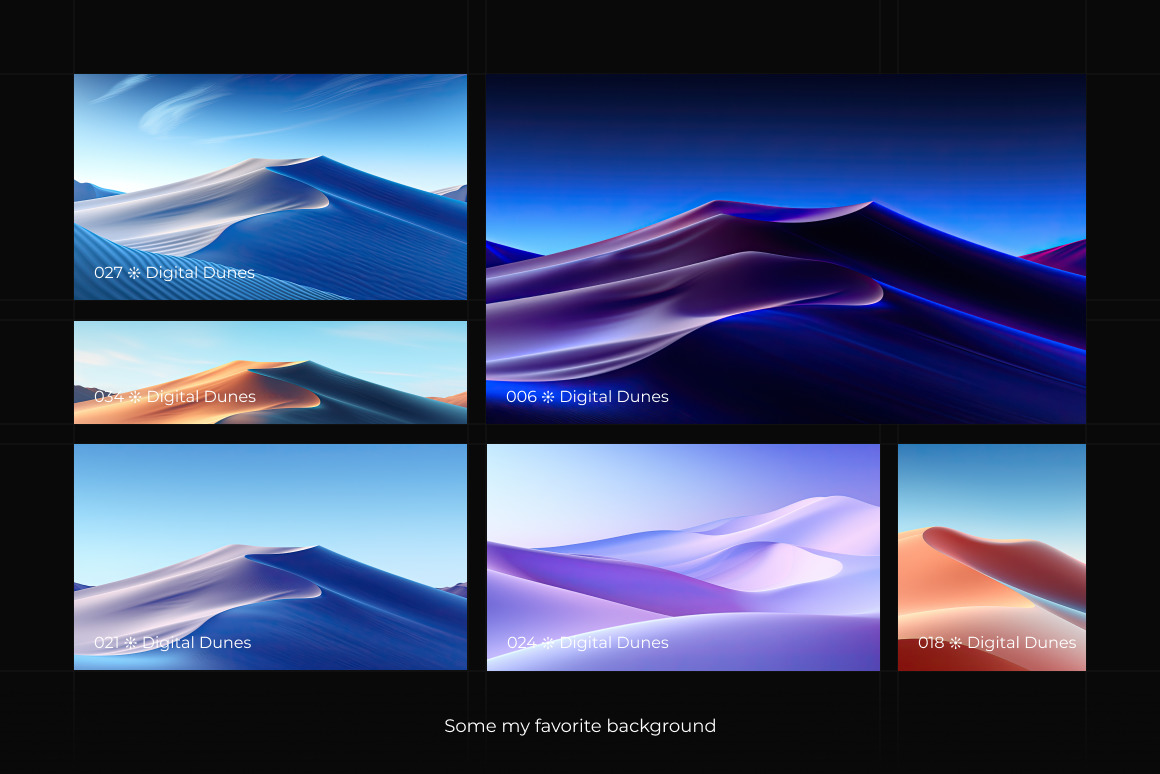 Digital Dunes Background Set