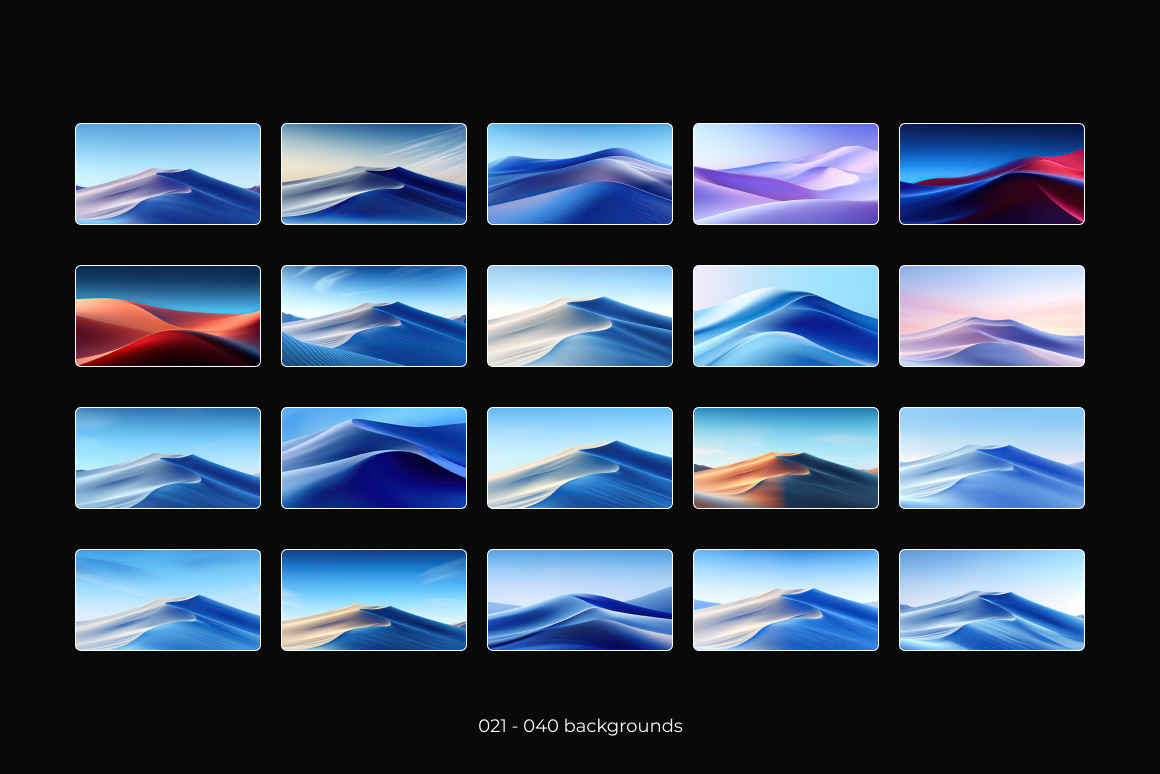 Digital Dunes Background Set