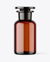 250ml Apothecary Amber Glass Bottle Mockup