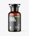 250ml Apothecary Amber Glass Bottle Mockup