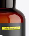 250ml Apothecary Amber Glass Bottle Mockup